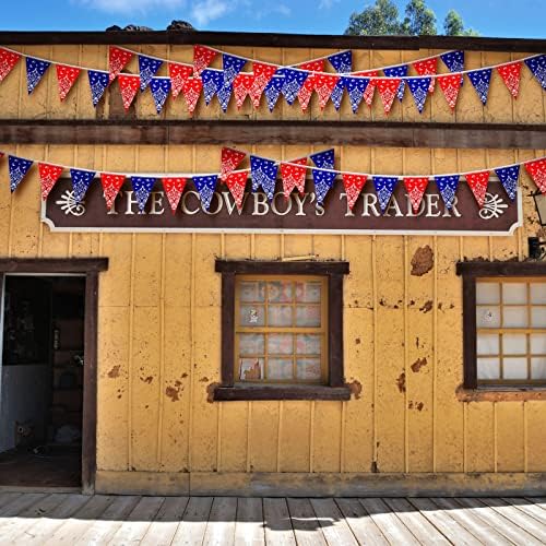 Frienda 6 Pack Western Cowboy Decorations Banner