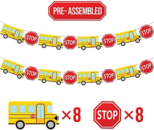 KatchOn Back to School Bus Banner 10 Feet Ready to Hang