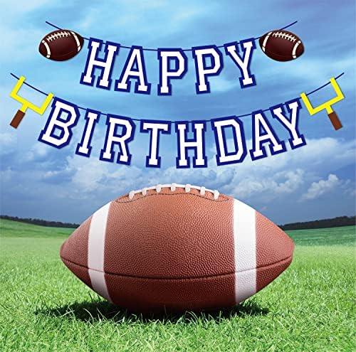 Football Birthday Banner Set with Flags and Bunting