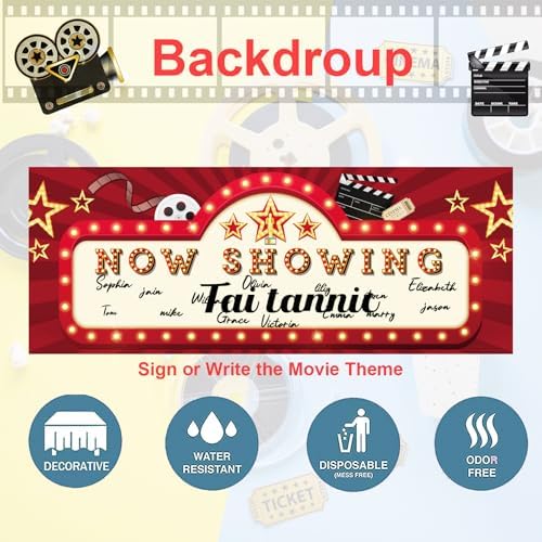 Movie Night Party Decorations 60 pcs Kit