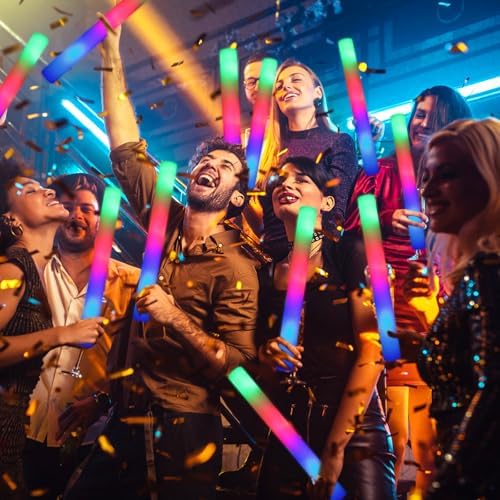44 PCS Foam Glow Sticks with 3 Modes