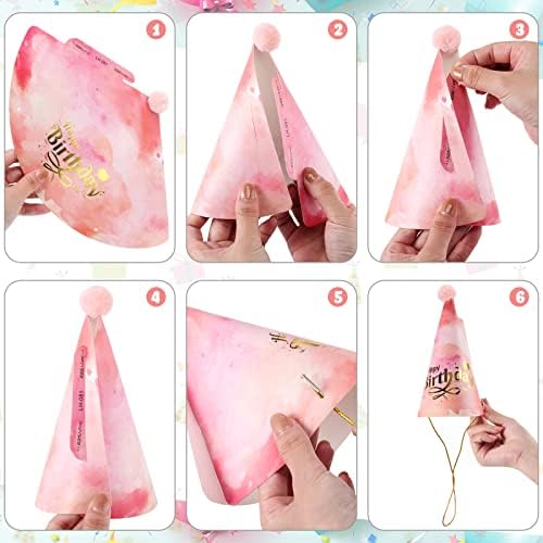 16 Pcs Birthday Hats Sunglasses Adult Party Decorations
