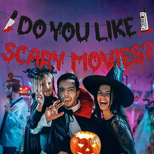 OKUSUN Movie Night Party Decor Banner Horror Theme