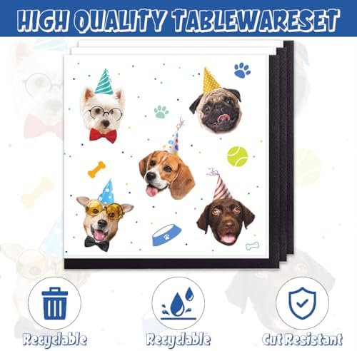 40Pcs Dog Birthday Decorations Party Pack