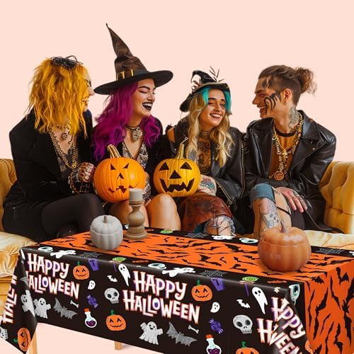 OHOME Halloween Tablecloth Set 2 Pack