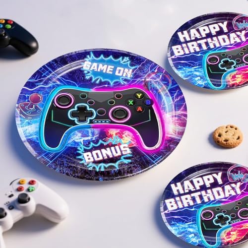Yingoto 186Pcs Video Game Party Decorations Set