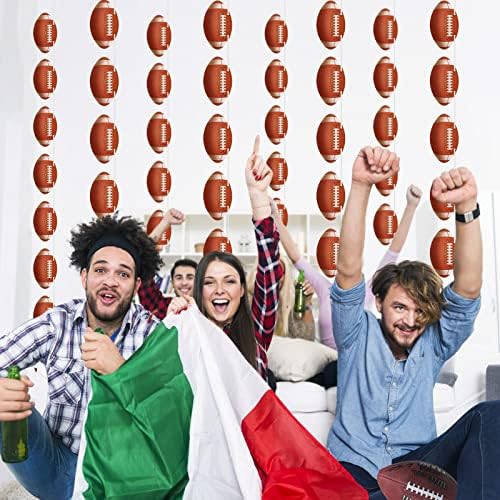 4 Pack Football Banners Garland for Football Party Decorations