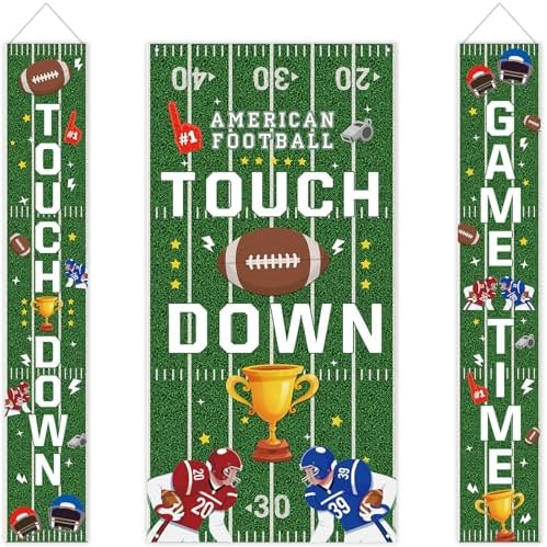Football Party Decorations Door Banner Set