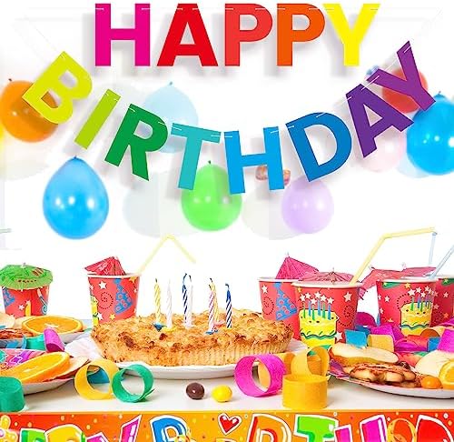 Happy Birthday Banner 9ft Pre-Strung No Assembly