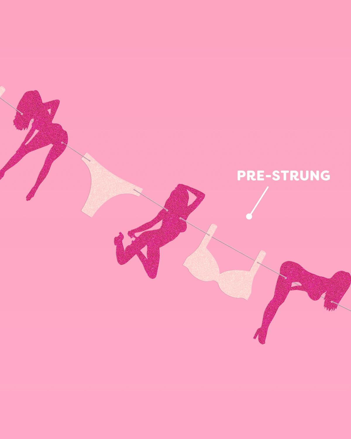 Xo Fetti Bachelorette Party Banner Pink 5 Ft