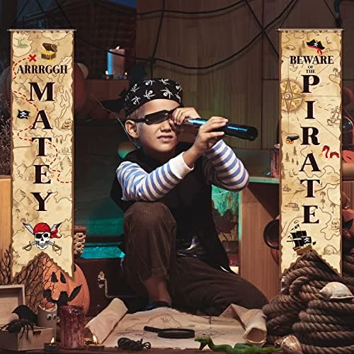 Tegeme Pirate Party Banners Treasure Hunt Decor