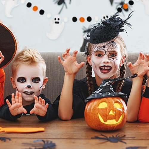 Whaline Halloween Ghost Banner with Oranges and Balls