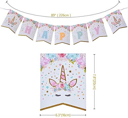 Unicorn Birthday Decorations Party Supplies Banners