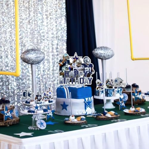 Cowboys Party Supplies Set with Banner Balloons and Cake Toppers