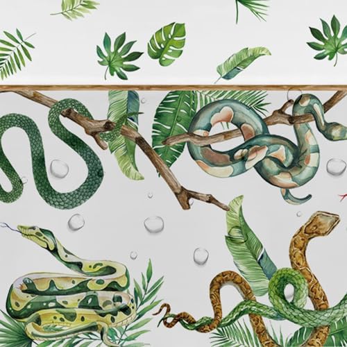 Snake Party Tablecloth - 3 Pack Jungle Theme Table Cover