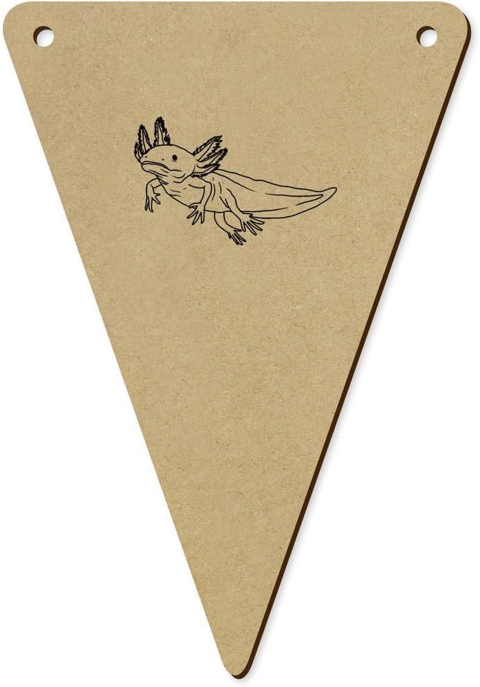 5 Exotic Axolotl Wooden Bunting Flags BN00088930