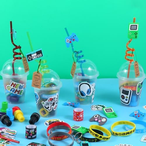 LiYiQ 292 Pcs Video Game Party Favors Set