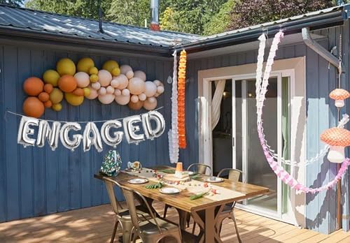 Engaged Silver Party Balloons 16 Inch Engagement Decorations