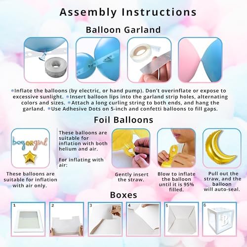 191 PC Premium Twinkle Star Gender Reveal Decor Kit
