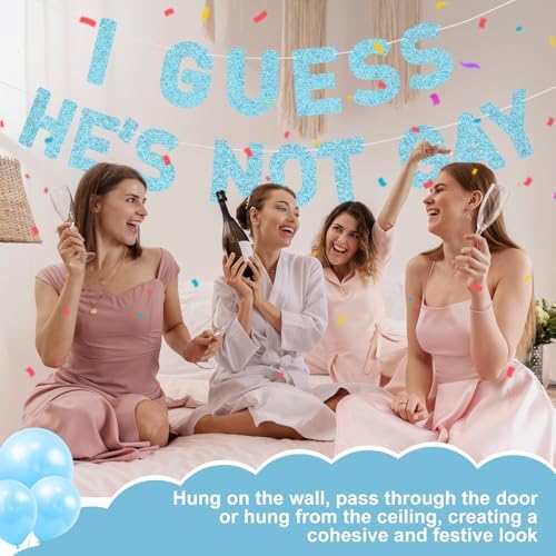 Funny Bachelor Party Banner with Glitter