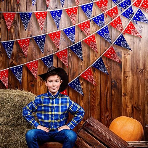 Frienda 6 Pack Western Cowboy Decorations Banner