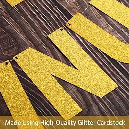 TaoBary 112 Pcs DIY Letter Banner Kit Gold