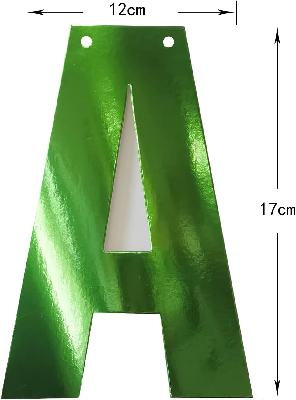 Green Happy Birthday Banner with Satin Strands 13pcs