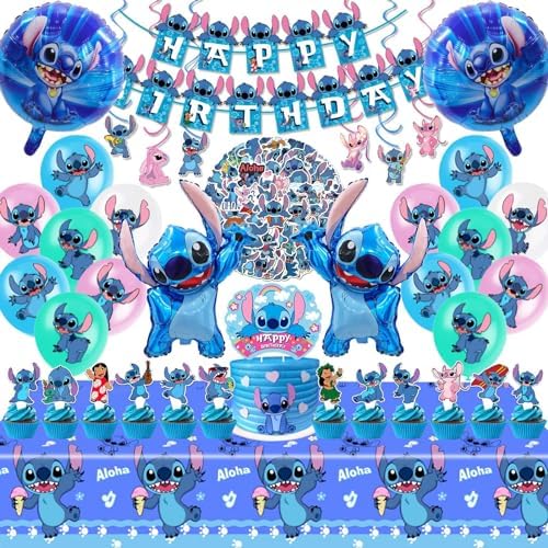 Stitch Themed Birthday Party Decor Kit 103PCS