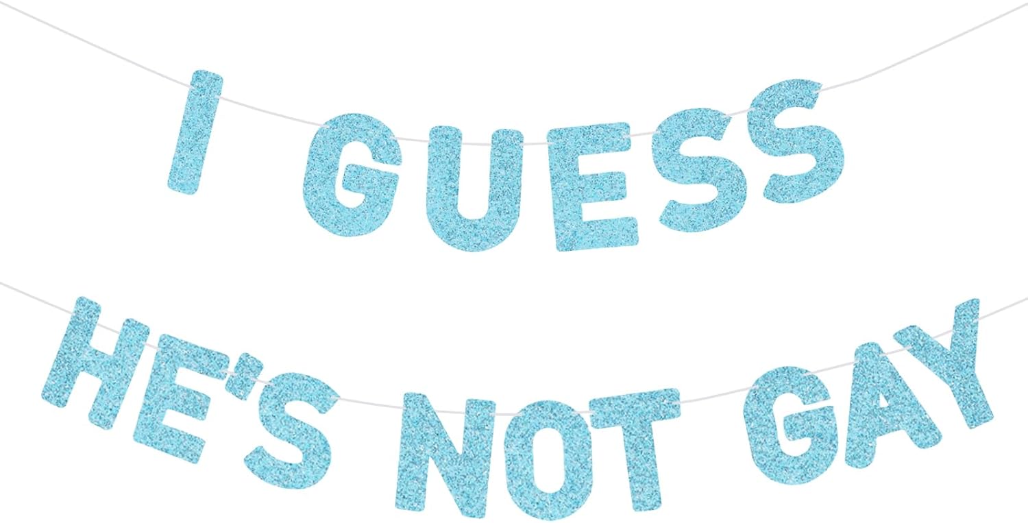 Funny Bachelor Party Banner with Glitter