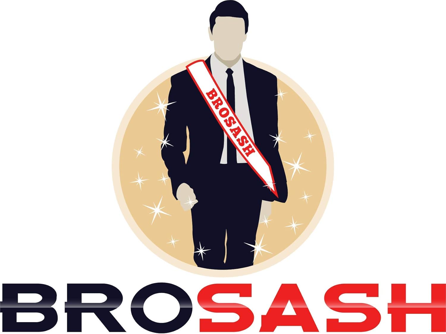 Brosash Bachelor Party Banner - Gold Stripper Sendoff Sign