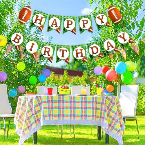Grevosea Football Birthday Banner Party Decorations