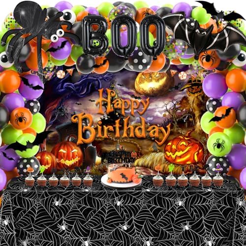 Halloween Birthday Party Decor 105 Pcs Decor Set
