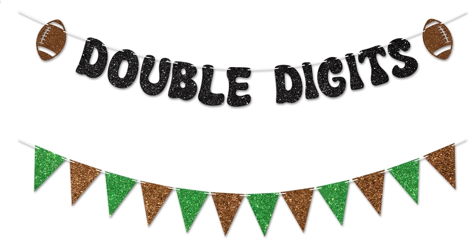 Football 10th Birthday Banner Decorations