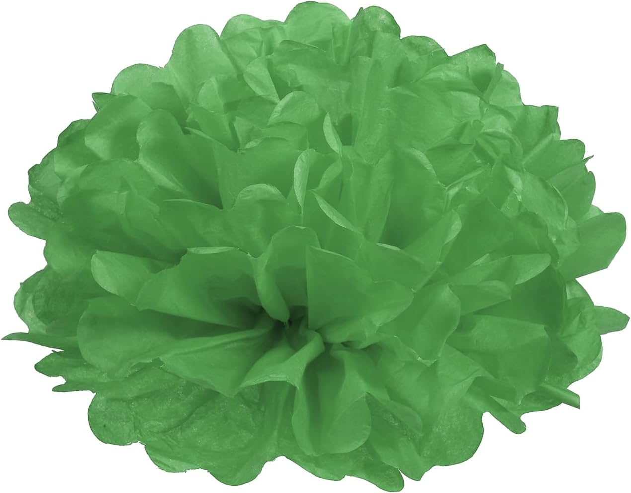 M Meterxity 10 Pack Tissue Pom Poms Green 6 Inches