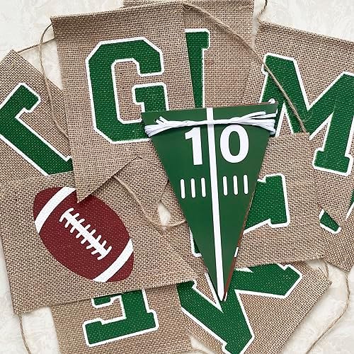 Uniwish Football Field Banner Party Decorations