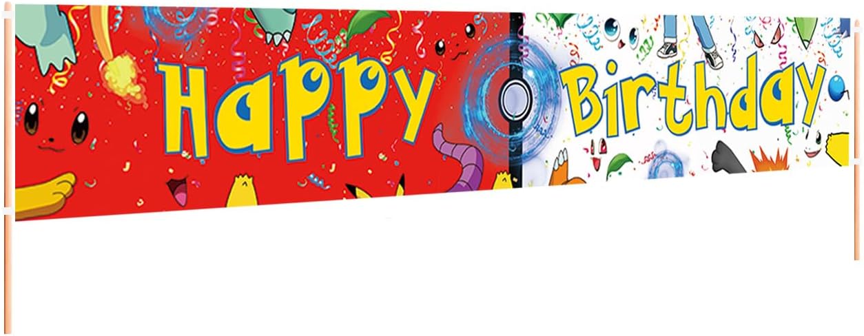 Cascbow Large Cartoon Birthday Banner 98x16ft