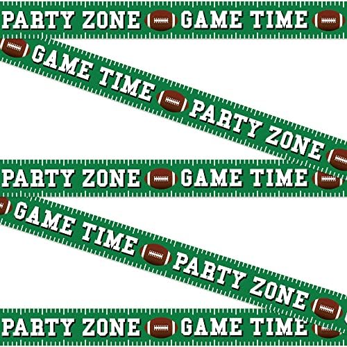 Football Party Banners 2 Pcs 8 Inch Tall 25 Feet Long