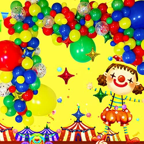 12 Inch Red Blue Green Yellow Balloons 100 Pack