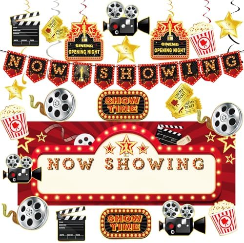 Movie Night Party Decorations 60 pcs Kit