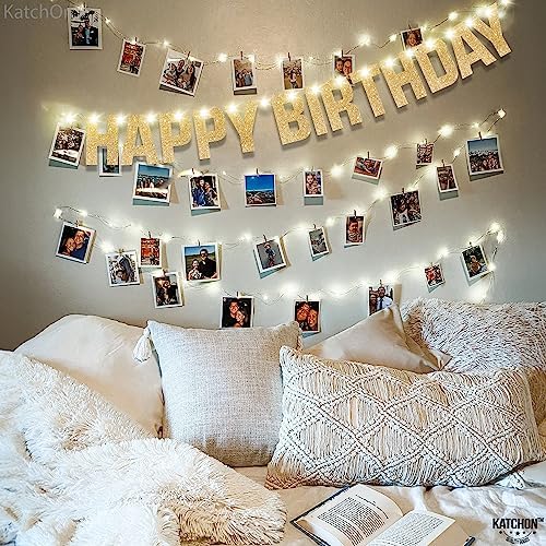 Glowing Happy Birthday Banner 10 Feet 8 Modes