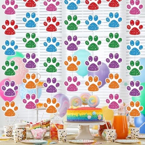 Duraaamo 8 Pack Dog Party Banners Decorations