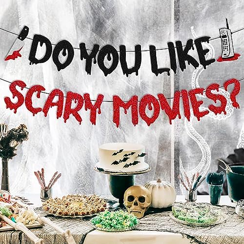 OKUSUN Movie Night Party Decor Banner Horror Theme