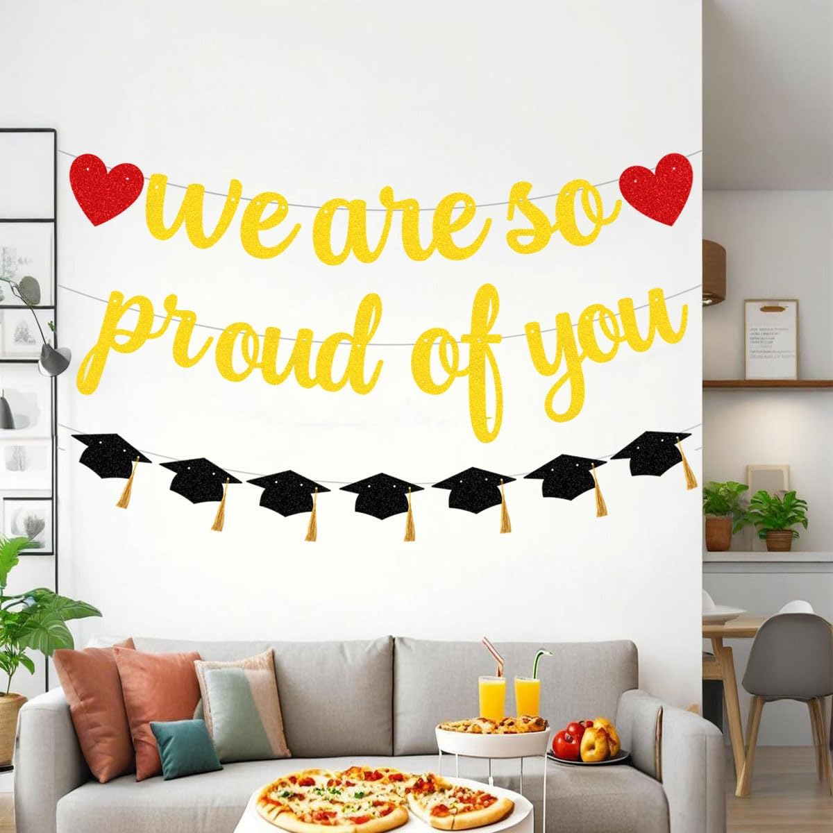 We Are So Proud of You Graduation Banner