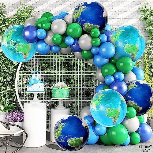 KatchOn 22 Inch Globe Balloons Pack of 6