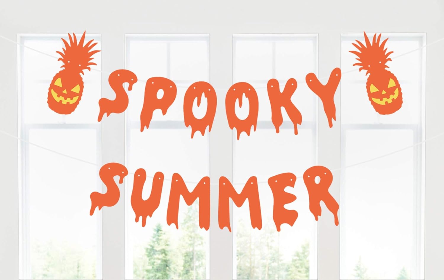 Spooky Summer Halloween Party Banner Decorations