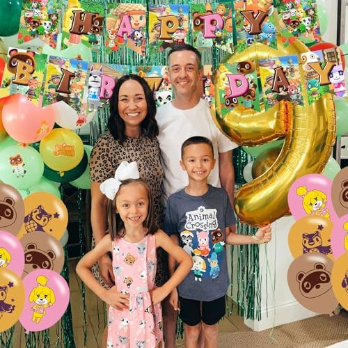 Animal Crossing Themed Birthday Decorations Set