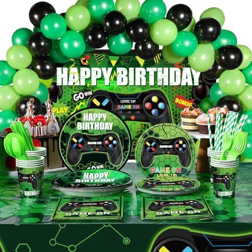 Tatuo 152 Piece Video Game Party Decor Set