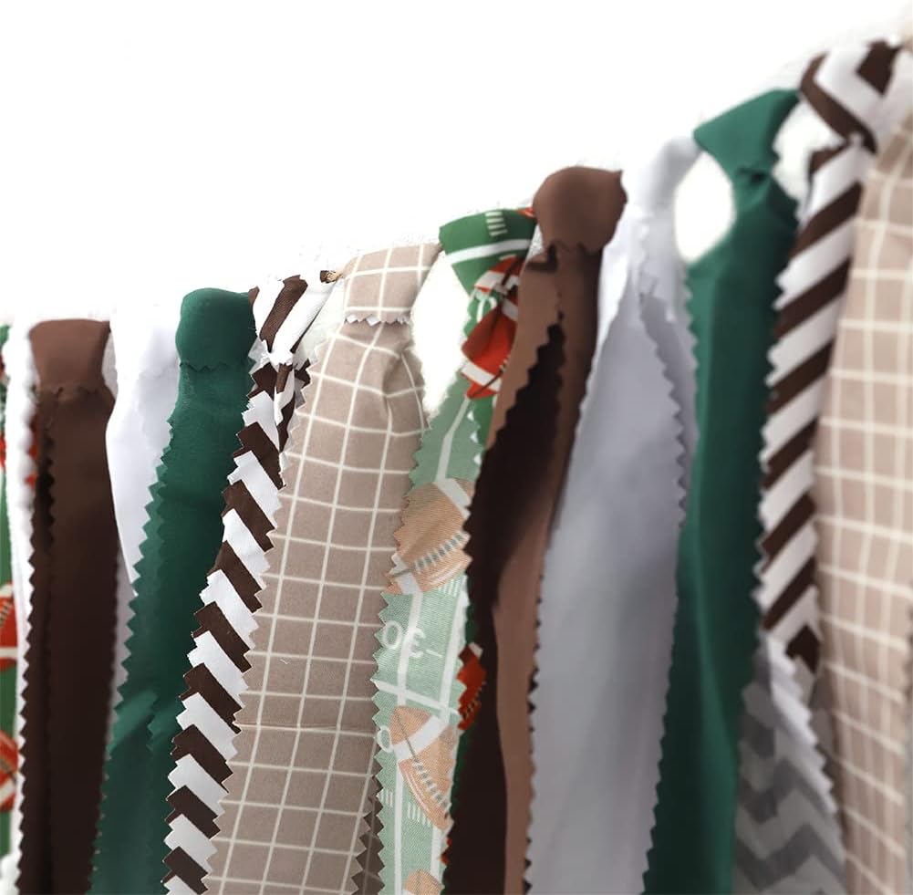 Football 1st Birthday High Chair Banner for Boy