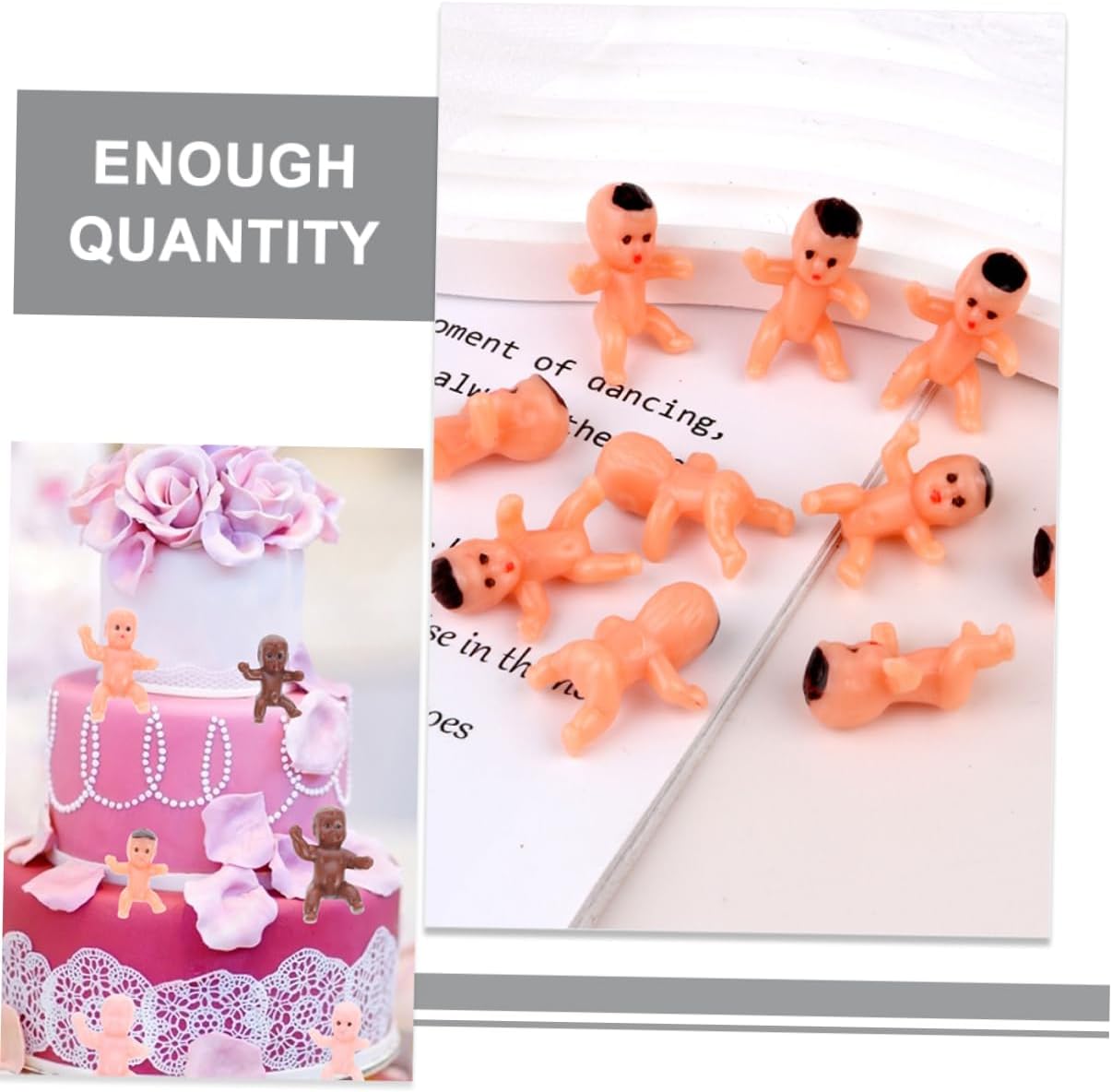 60pcs Mini Plastic Figurines for Parties and Decorations