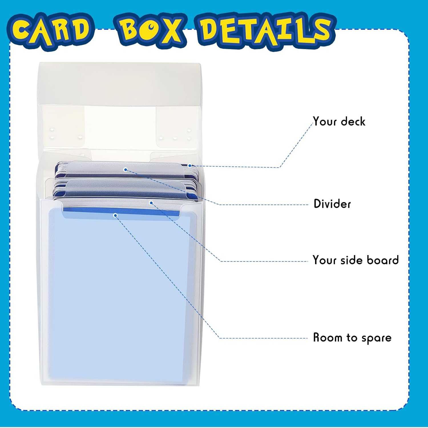 Leyndo 12 Pack TCG Deck Boxes with Dividers